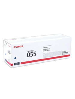 Картридж лазерный CANON (055C) для LBP663/664/MF742/744/746, голубой, оригинальный, ресурс 2100 страниц, 3015C002