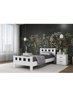 Кровать Вероника 2 Дуб белый (Браво)