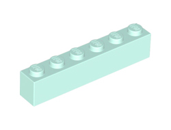 Brick 1 x 6, Light Aqua (3009 / 4616203 / 6227921)