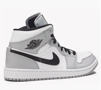 Nike Air Jordan Retro 1 Mid Gray (Серые с белым)