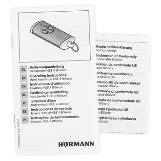 Пульт Hörmann HSE 4 BS, цвет серого антрацита