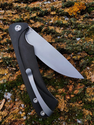 Складной нож Чиж плюс сталь AUS 10, рукоять G10, цвет черный