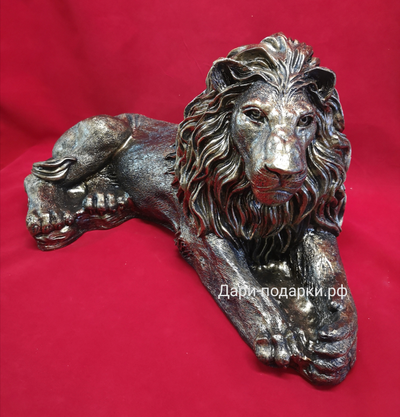 ЛЕВ античный бронза 34*63см  5кг   полистоун Россия 3679-013104