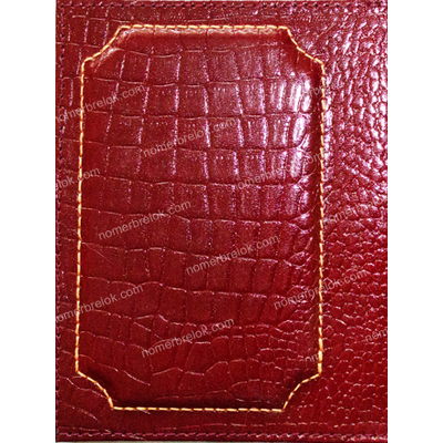 «КРОКОДИЛ» КОЖАНАЯ ОБЛОЖКА ДЛЯ АВТОДОКУМЕНТОВ В КОМПЛЕКТЕ С ЛИНЗАМИ. ЦВЕТ: КРАСНЫЙ СУПЕР-ГЛЯНЕЦ.