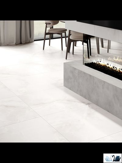 Керамогранит Ocean Ceramic Advance white 80 x 80 см белый сатинированный