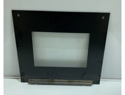 Стекло наружное FLAMA (498x443), черное (коричневое вкрапление)