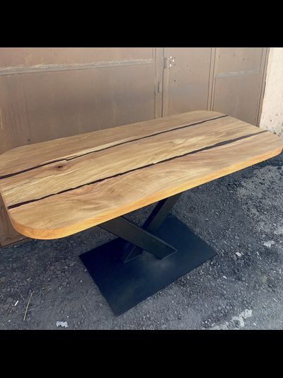 стол из слэба бука