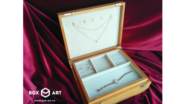 5087 Шкатулка для украшений с дополнительной вставкой