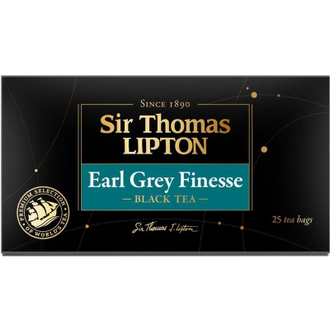 Чай Lipton Sir Thomas Earl Grey finesse черный 25 пакетиков