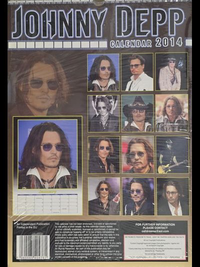 Johnny Depp Календарь 2014
