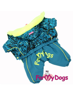 Комбинезон для собак Бирюза-Лайм