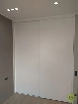 Шкаф купе, 1600 мм. Материал фасадов ЛДСП 10 мм. Срок изготовления от 20 рабочих дней. Цена на момент заказа 60000 руб