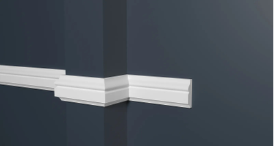 Молдинг Decor Dizain DD603, дюрополимерный, влагостойкий, под покраску, длина 2 м