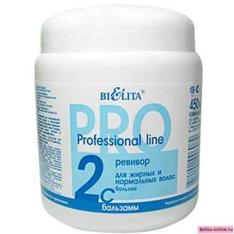 Белита Professional line Бальзам Ревивор для жирных и нормальных волос, 450 мл
