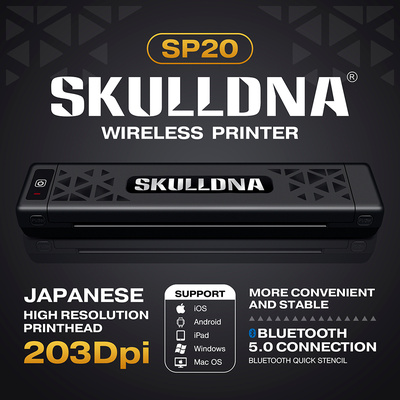 Беспроводной тату принтер AVA SKULLDNA SP20 Wireless Tattoo Printer