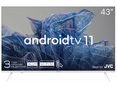 Телевизор KIVI 43U750NW 43", Smart, Google ATV, 4K UHD  Белый