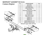 ТСУ Leader Plus для Renault Logan / Logan II (2004 - 2022), R114-A