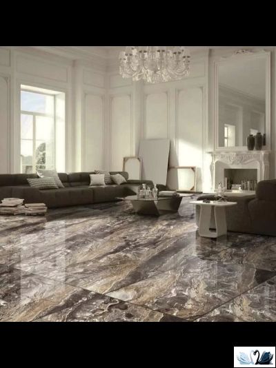 Керамогранит Eurotile Jupiter Black High Glossy 60х120 см под мрамор в магазине Marysя Краснодар
