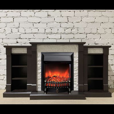 Электрокамин Моника LUX BL M2 с очагом Fobos