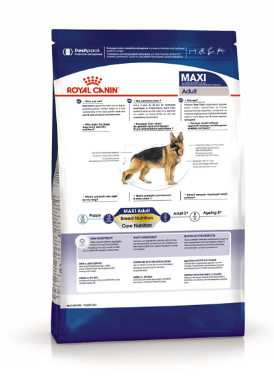 Royal Canin (Роял Канин) Maxi Adult Сухой корм для взрослых собак крупных пород, 15 кг
