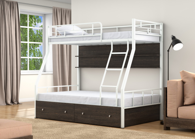 Двухъярусная кровать Раута белая