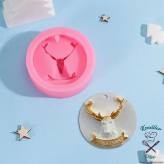 Молд «Олень», 8,5×8,5×2,8 см, цвет МИКС