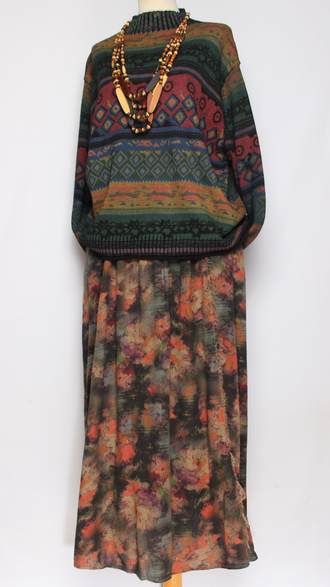 Джемпер ХЛОПОК "Скандинавия" синий до р.52