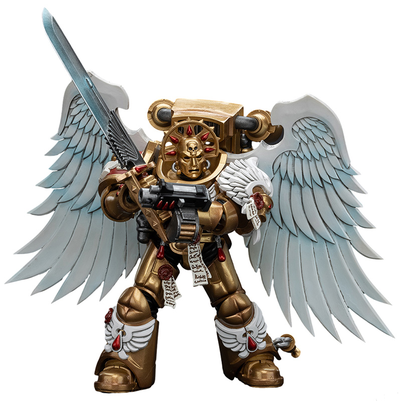 Сангвинарный гвардеец Кровавых Ангелов (Warhammer 40k) - КОЛЛЕКЦИОННАЯ ФИГУРКА 1/18 Blood Angels Sanguinary Guard with Sword 1 (JT6298) - JOYTOY