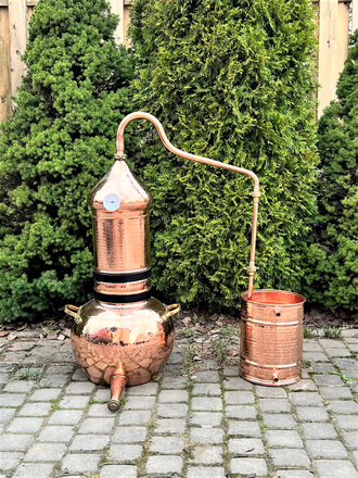 Медный аламбик 20л-40л с колонной и с отводом Португалия CopperCrafts арт.1033