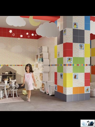 Керамическая плитка Kerama Marazzi Калейдоскоп голубой светлый 20x20 матовый