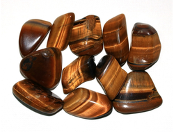 Тигровый глаз, галтовка