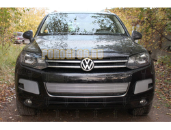 Защита радиатора Volkswagen Touareg II 2010-2014 chrome низ