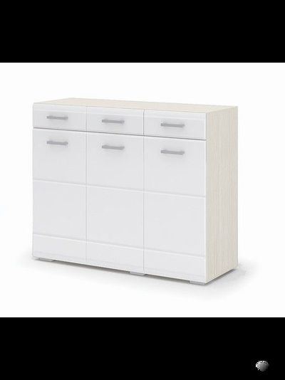 Симба комод Белфорт/Белый глянец