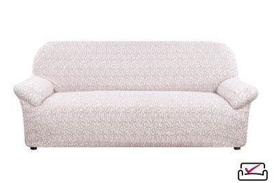 Чехол на 3х местный диван Тела Безарро Молочный. ИТАЛИЯ