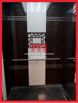 Оклейка лифта бронирующей пленкой