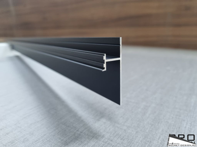 ТЕНЕВОЙ ПЛИНТУС PRO DESIGN - ЧЕРНЫЙ (без рассеивателя)