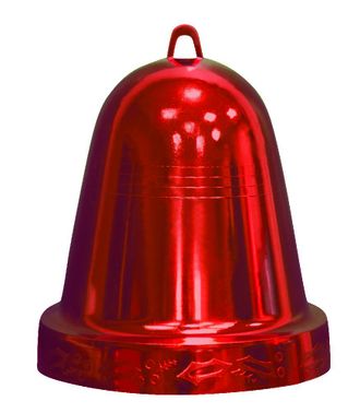 Колокольчик блестящий, 20см, красный