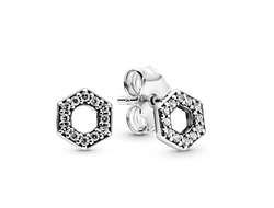 Серьги-гвоздики Медовые соты Артикул: 298800C01