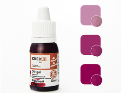 Oil-gel 01 розовый, колорант жирораств. для окраш. (10мл) KREDA Bio, компл. пищ. добавка