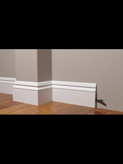 Напольный плинтус Decor-Dizayn DD50, для покраски, влагостойкий, ударопрочный, 2 метра