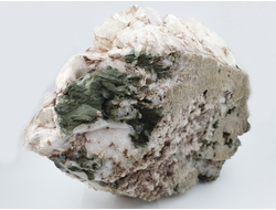 Кварц, горный хрусталь, кальцит, крупная друза кристаллов, Россия, Дальнегорск (230*185*85 мм, 4562 г) №28193