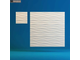 Декоративная облицовочная 3Д панель Kamastone Волна горизонтальная крупная 1011 под покраску, гипс