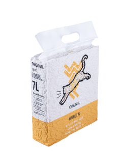 Комкующийся биоразлагаемый наполнитель WEWE для кошек, 2,8 кг (7 л)