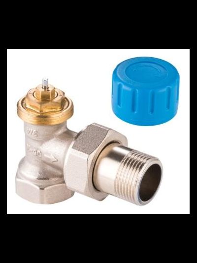 Клапан термостатический угловой с преднастройкой TR.710.05 /MVI™/