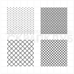 штампы с разными фоновыми паттернами