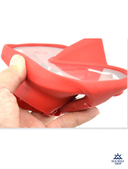 Маска для дайвинга Keep Diving моно безрамная красная