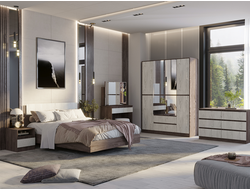 Композиция Спальни МИЛАНА Ясень анкор/Дуб эльза