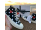Кеды Converse Comme des Garcons (Конверс Ком де Гарсон) черные высокие в горошек