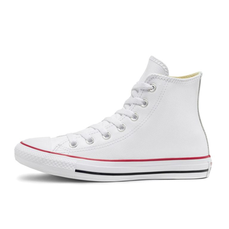 Кеды кожаные Converse Chuck Taylor All Star белые высокие