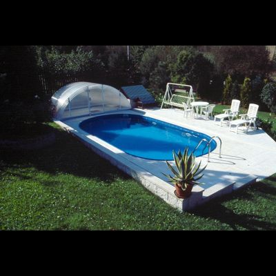 Морозоустойчивый бассейн 5,25 х 3,2 м Ibiza (Ибица) овальный глубина 1,2 м мозаика (Чехия)